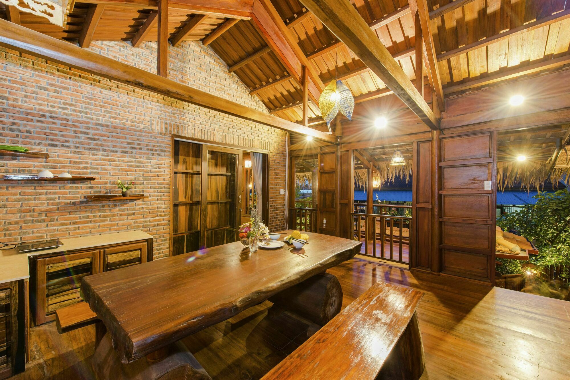 Wooden Lodge Homestay Hoian ฮอยอัน ภายนอก รูปภาพ